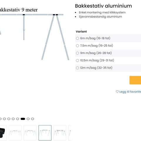 Bakkestativ til båt opp til 28ft