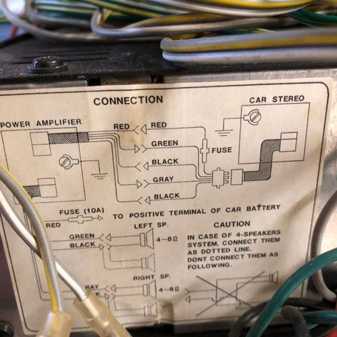 12V pioneer forsterker