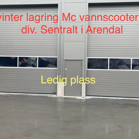 Vinter lagring   MC    Vannscooter