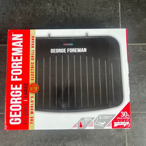 George Foreman Fit Grill elektrisk bordgrill