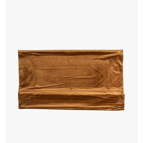 Velour liftgardin cognac