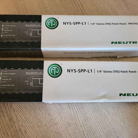 Neutrik NYS-SPP-L1 1/4'' Stereo (TRS) Patch Panel - Patchlink