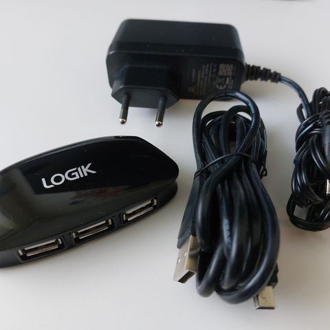 Logik USB-hub m/ 4 x USB 2.0-porter