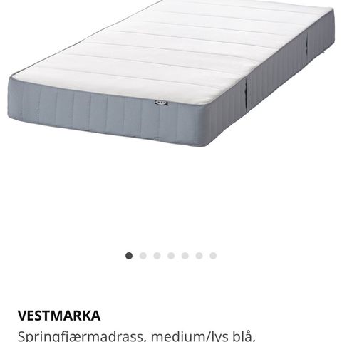 IKEA Vestmarka springfjærmadrass, mellomfast