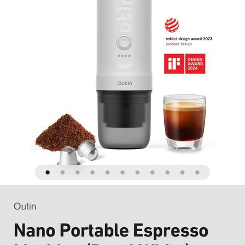 Outin Nano | Portabel Espressomaskin