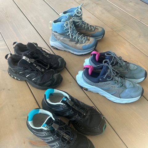 Hoka og Salomon sko