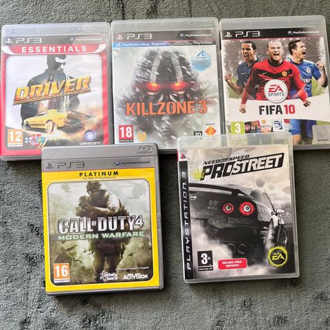 5 spill til PlayStation 3 (PS3)