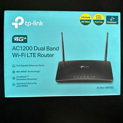 tp-link Archer MR500 AC1200 Dual Band Wi-Fi LTE Router 4G+