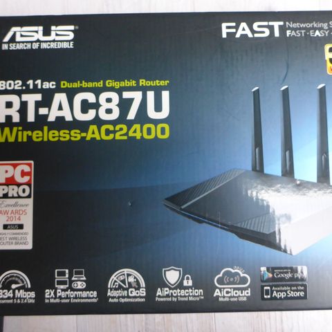 Asus RT-AC87U og 2 stkTP-link Archer C3200 routere selges samlet kr. 800,-