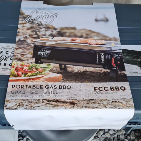 FCC bbq Grab and Go portabel gassgrill med gass