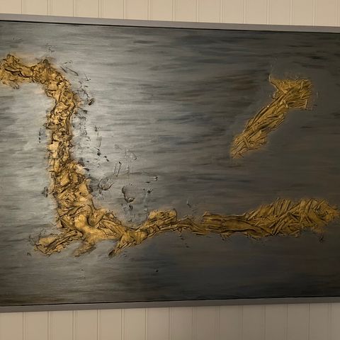 Malt bilde av ukjent kunstner 100x140cm