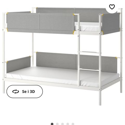 Vitval køyeseng fra IKEA - pent brukt