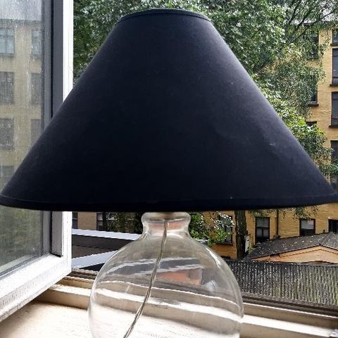 Flott lampe med skjerm og pære