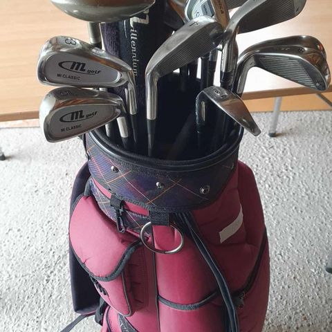 Golfsett dame med bag