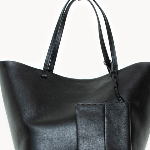 The Row Park Tote XL svart skinn