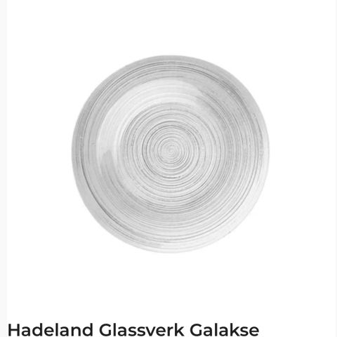 Hadeland dekketallerken Galakse