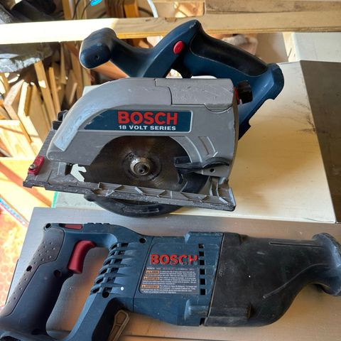 Bosch 18v  Sirkel sag og tiger sag