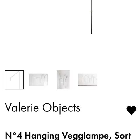 VALERIE OBJECTS hanging lamp n○4 svart/messing helt ny!