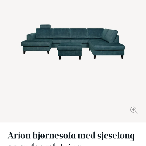 Arion hjørnesofa