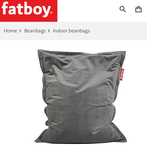 Fatboy original slim velvet grå