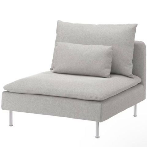 Lyse grå Sofa Modul - 1 seters (Reservert)