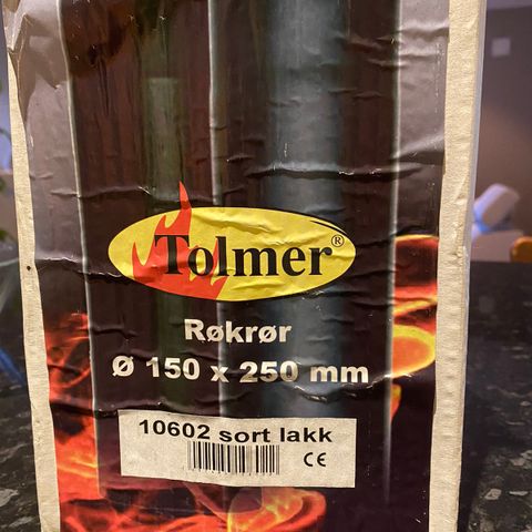 Røkerør ø 150x250 mm