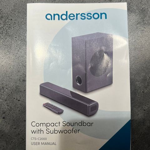 Compact soundbar med sub