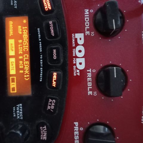 POD XT Gitar efekter+Roland Cube