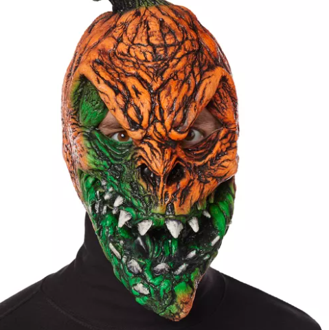 UV reactive pumpkin mask Halloween Gresskar maske