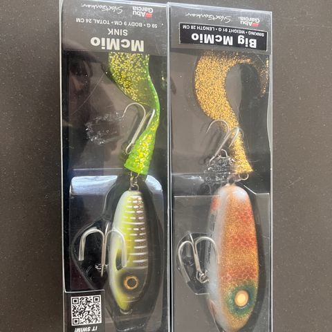 2 stk Abu Garcia McMio Svartzonker Swimbait 58-91g 24-28cm