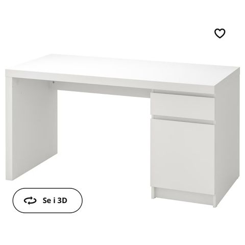 Ikea MALM skrivebord