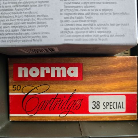 50 stk norma cartridges 38 special