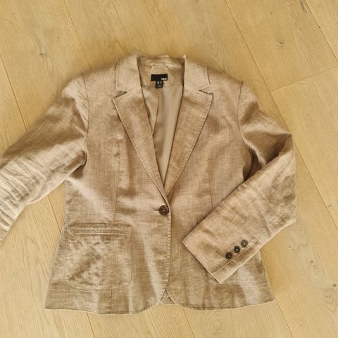 Blazer i lin, kort modell, str 44