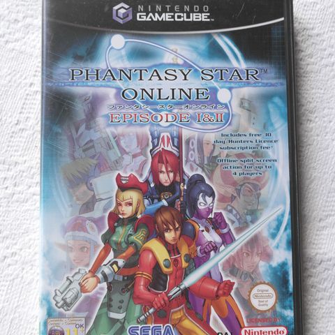 Phantasy Star Online Ep 1 & 2, komplett, Nintendo Gamecube