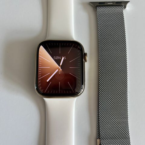 Apple Watch series 8, 45mm stabiles steel