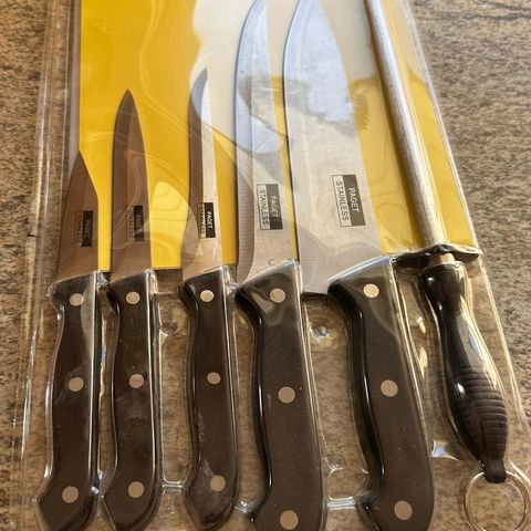 Knife set 6 dele