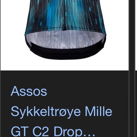 Assos drop head sykkeltrøye