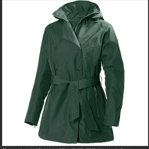 Helly Hansen Welsey Trench-Jungle Green, jakke, str. 38/M