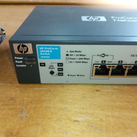 HP 1810G-8 ProCurve Switch J9449A