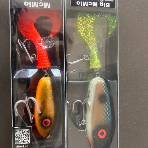 2 stk Abu Garcia McMio Svartzonker Swimbait 58-91g 24-28cm