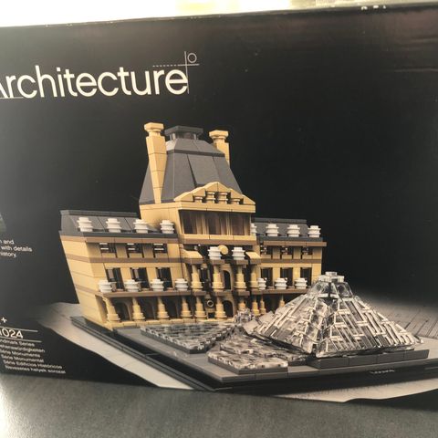 Uåpnet Lego architecture Louvre 21024