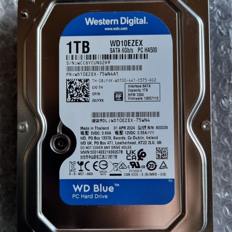 1 TB HDD WD BLUE