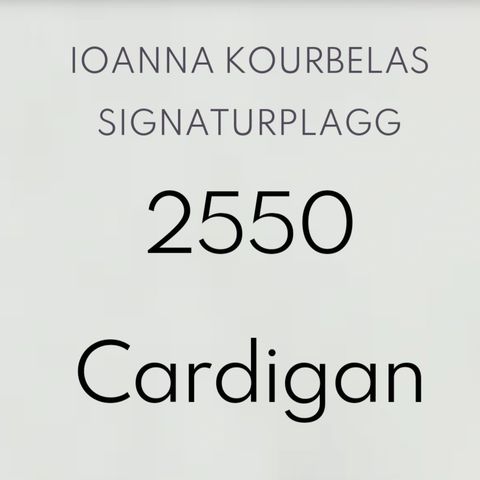 Ioanna Kourbela cardigan 2550, i høstens store farge: brun