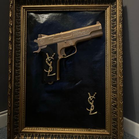 YSL kunstverk by Joker Art