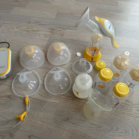 Medela freestyle handsfree + diverse tilbehør