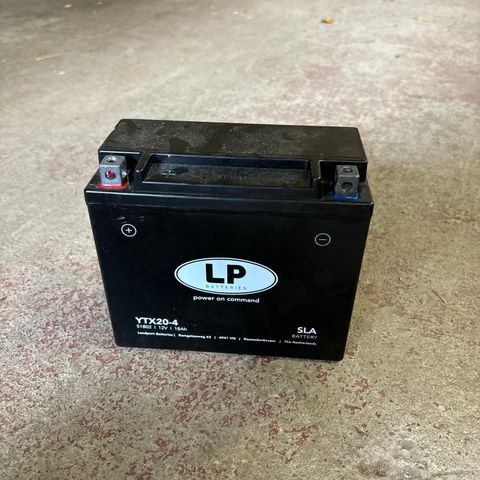 Mc/vannscooter batteri LP YTX20-4