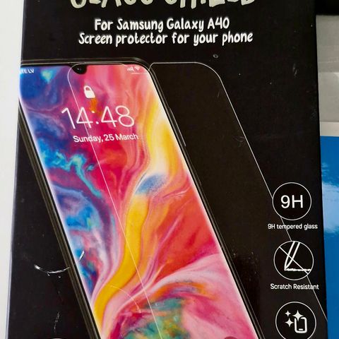 Uåpnet Screen protector Galaxy A40