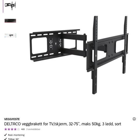 TV veggfeste