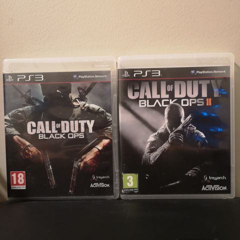 Call of Duty Black Ops I og II ps3 selges