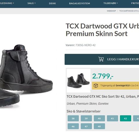 TCX Dartwood GTX Urban MC Sko Premium - GORETEX